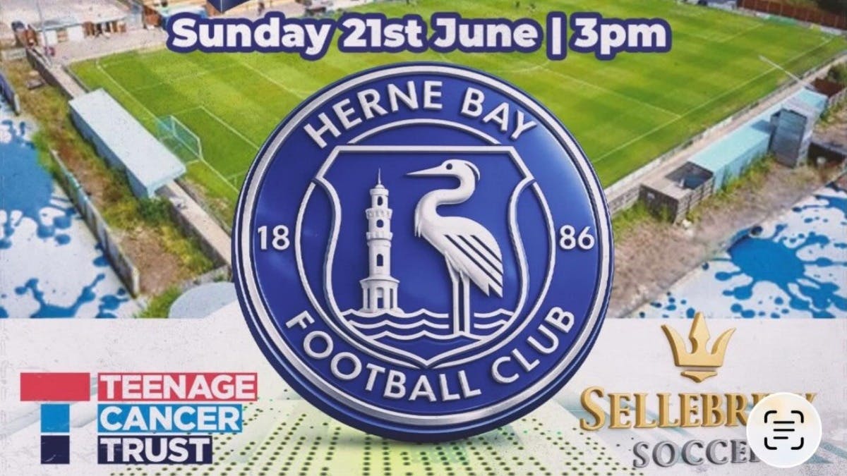 Proud to Sponsor Celebrity Charity Football Match at Herne Bay FC