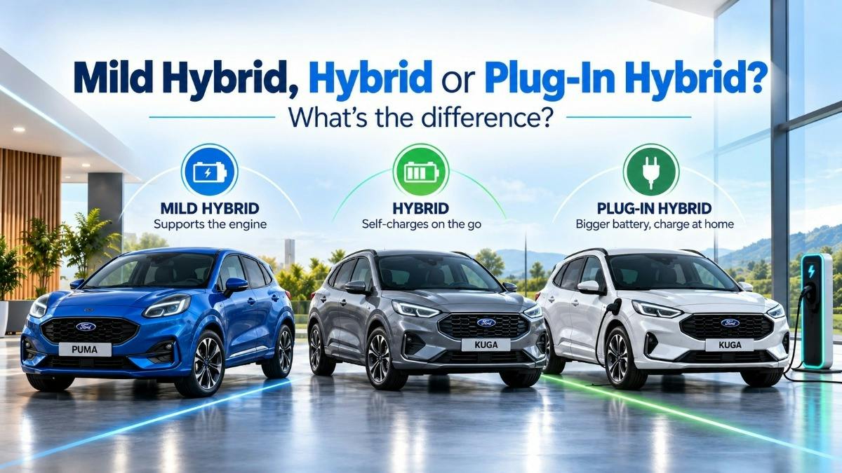 Mild Hybrid, Hybrid or Plug-In Hybrid: What's the Difference?
